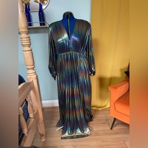 Long Bronx & Banco double front slit maxi dress